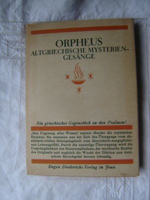 Orpheus. Altgriechische Mysteriengesänge.