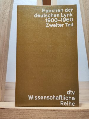 Epochen der deutschen Lyrik 1900-1960. Zweiter Teil: Gedichte 1935-1960