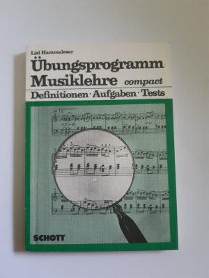 gebrauchtes Buch – Lisl Hammaleser – Übungsprogramm Musiklehre - Definitionen, Aufgaben, Tests