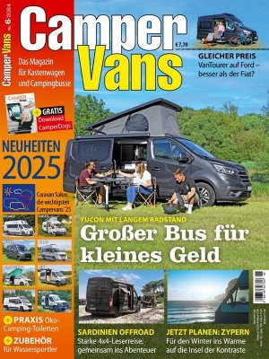 gebrauchtes Buch – Das Magazin für Kastenwagen und Campingbusse – Camper Vans Nr.6 2024