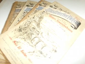 antiquarisches Buch – Illustrierter Führer auf den Österr. Staatsbahnen 7 Hefte um 1900