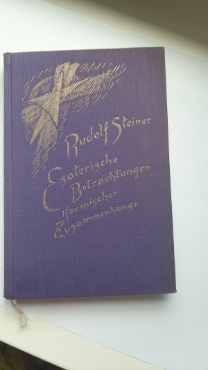 antiquarisches Buch – Rudolf Steiner – Esoterische Betrachtungen karmischer Zusammenhänge Band 6 -  GA 240