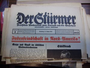 Der Stürmer 14. Januar 1943; Nr 3; Judenfeindschaft in Nord-Amerika ?