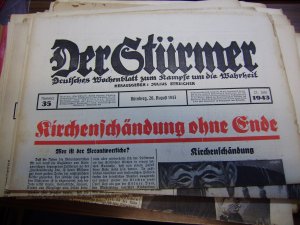 Der Stürmer 26. August 1943, Nr. 35, Kirchenschändung ohne Ende