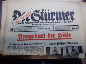 Der Stürmer 17. Juni 1943, Nr. 25; Ausgeburt der Hölle