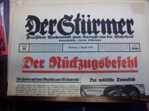 Der Stürmer 01. August 1940. Nr. 31, Der Rückzugsbefehl