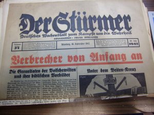 Der Stürmer 10. September 1942, Nr. 37, Verbrecher von Anfang an