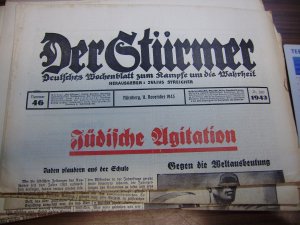 Der Stürmer 11. September 1943, Nr. 46, Jüdische Agitation