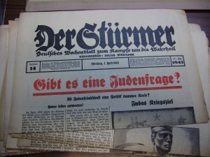 Der Stürmer 01. April 1943; Nr. 14, Gibt es eine Judenfrage ?