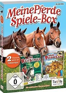 gebrauchtes Spiel – Various – Meine Pferde Spiele-Box , Deine Reitschule & Auf leisen Sohlen , Kinderbuch