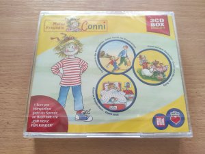 neues Hörbuch – Meine Freundin CONNI - CD Box mit 3 CD's: CD 1: Conni auf dem Bauernhof Conni und das neue Baby CD 2: Conni kommt in den Kindergarten Conni macht das Seepferdchen CD 3: Conni im Krankenhaus Conni tanzt