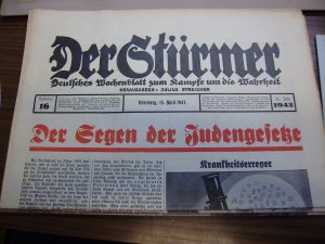 Der Stürmer 15. April 1943, Nr. 16, Der Segen der Judengesetze