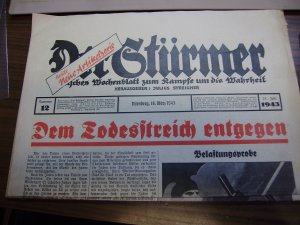 Der Stürmer 18. März 1943, Nr. 12, Dem Todesstreich entgegen