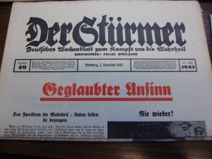 Der Stürmer 02. Dezember 1943, Nr. 49, Geglaubter Unsinn