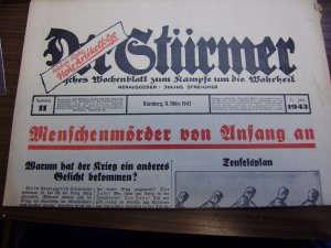 Der Stürmer 11. März 1943, Nr. 11, Menschenmörder von Anfang an