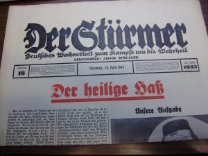 Der Stürmer 29. April 1943, Nr. 18, Der heilige Haß