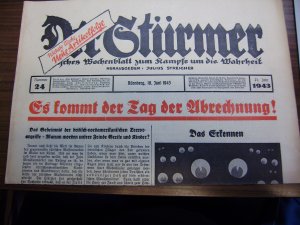 Der Stürmer 10. Juni 1943, Nr. 24, Es kommt der Tag der Abrechnung!