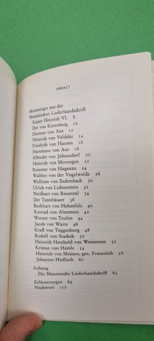 gebrauchtes Buch – Walter Koschorreck – Minnesinger