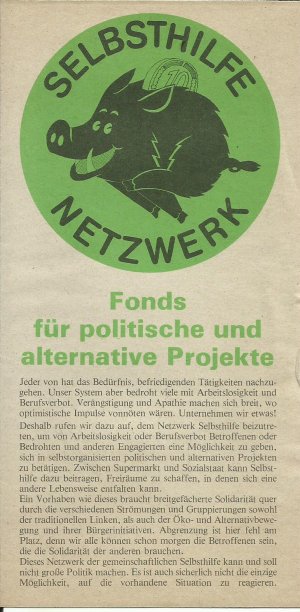 gebrauchtes Buch – 1. Initiativgruppen 2 – 1. Diskussionspapier Tageszeitung? 2. Flyer Selbsthilfe Netzwerk