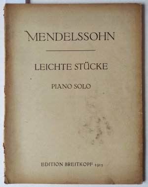 Leichte Stücke für Pianoforte zu zwei Händen. Bearbeitet von Conrad Kühler (1851-1909). E. B. 1915.