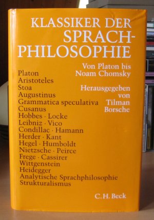 gebrauchtes Buch – Tilman Borsche – Klassiker der Sprachphilosophie. Von Platon bis Noam Chomsky [mit SU]