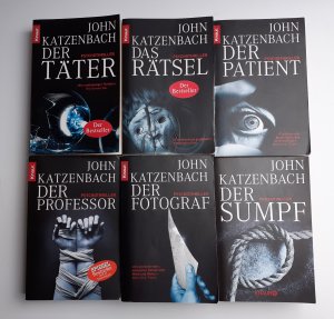 6 X John Katzenbach - Der Täter + Der Professor + Der Fotograf + Der Sumpf + Das Rätsel + Der Patient