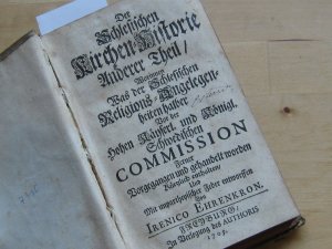 2 Bücher i. 1: 1) "Der Schlesischen Kirchen-Historie anderer Theil / worinnen Was der Schlesischen Religions-Angelegenheiten...von der hohen Kayserl. […]