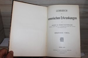 Lehrbuch der venerischen Erkrankungen. Teil 1. u. 2.