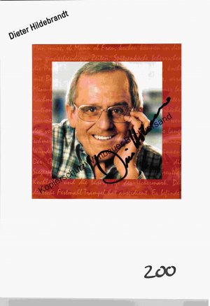 Original Autogramm Dieter Hildebrandt (1927-2013) /// Autogramm Autograph signiert signed signee