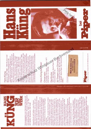 Original Autogramm Hans Küng /// Autograph signiert signed signee