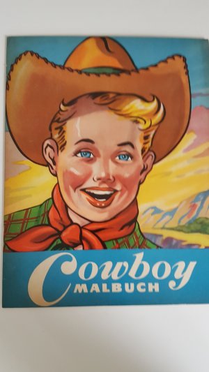 Altes Cowboy Malbuch mit Umschlagklappe