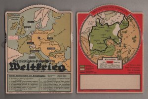 Drehscheibe mit Stundenplan und umseitig : Nr. 3200 - Die wichtigsten Ereignisse im Weltkrieg 1914 - 1915 +++ Nr. 3183 - Der Vertrag von Versailles +++ […]