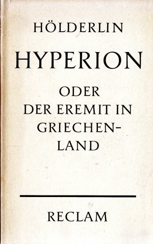 antiquarisches Buch – HÖLDERLIN – HYPERION