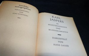 antiquarisches Buch – Hans Saner – Karl Jaspers in Selbstzeugnissen und Bilddokumenten