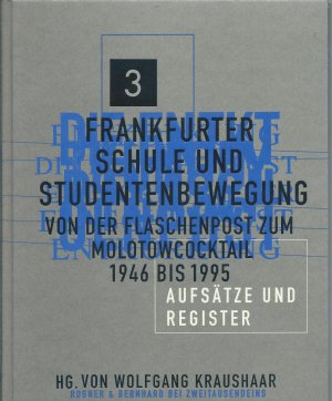 Frankfurter Schule und Studentenbewegung  Band 3., Aufsätze und Kommentare, Register