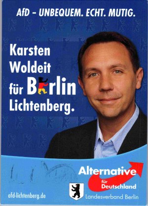 gebrauchtes Buch – Karsten Woldeit – Original Autogramm Karsten Woldeit AfD MdA /// Autograph signiert signed signee