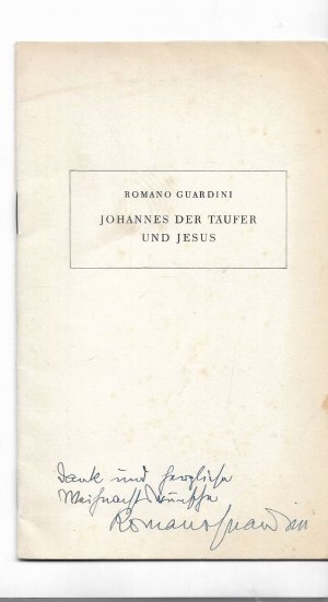 Johannes der Täufer und Jesus Widmung