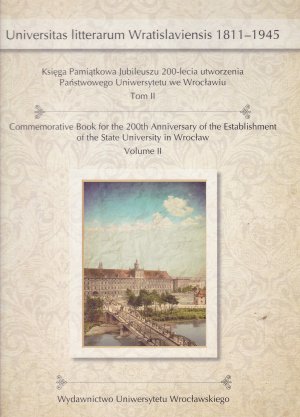 Commemorative Book for the 200th Anniversary of the Establishment of the State University in Wroclaw