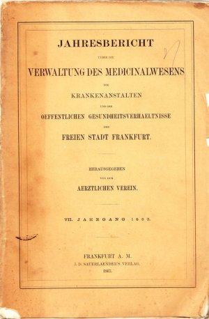 Bericht über die Anstalt für Irre und Epileptische In: Jahresbericht ueber die Verwaltung des Medicinalwesens, die Krankenanstalten und die oeffentlichen […]