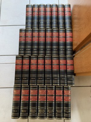 gebrauchtes Buch – F. A. Brockhaus GmbH – Brockhaus-Enzyklopädie in vierundzwanzig (24) Bänden + 6 Zusatzbände Kunstleder 19. völlig neu bearbeitete Ausgabe