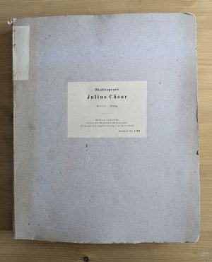 antiquarisches Buch – William Shakespeare – RAR! FRÜHE AUSGABE IN BRAILLE-,  BLINDEN- bzw. PUNKT-SCHRIFT: Julius Caesar