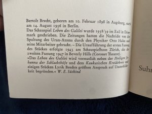 gebrauchtes Buch – Bertolt Brecht – Leben des Galilei - Schauspiel