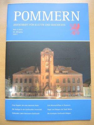 gebrauchtes Buch – Pommern. Zeitschrift für Kultur und Geschichte, 62. Jg. (2024) Heft 2