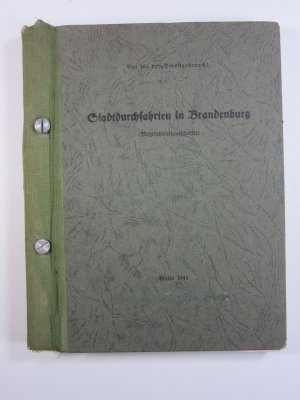 Stadtdurchfahrten in Brandenburg (Messtischblattausschnitte) - (von 1941)