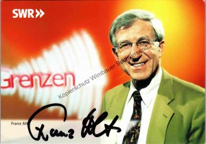 Original Autogramm Franz Alt Journalist /// Autogramm Autograph signiert signed signee