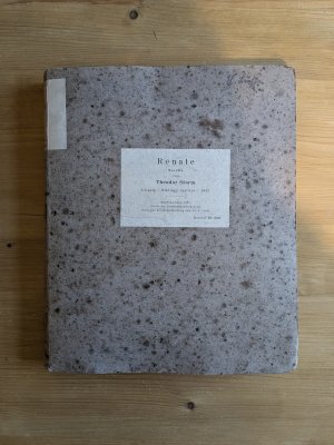 RAR! FRÜHE AUSGABE IN BRAILLE-, BLINDEN- bzw. PUNKT-SCHRIFT: Renate - eine Novelle