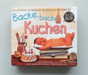 gebrauchter Tonträger – Backe Backe Kuchen - Die schönsten Kinderlieder als Spieluhrenmelodien. 3 CD Box