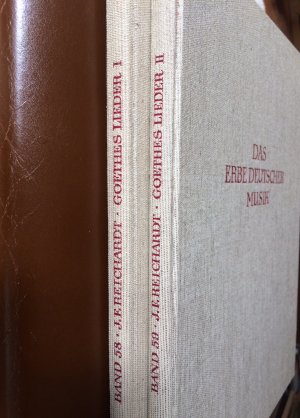 Goethes Lieder, Oden, Balladen und Romanzen mit Musik. Teil I, 1. und 2. Abteilung. (Lieder; Vermischte Gesänge, Deklamationen) Band 58 der Serie "das […]