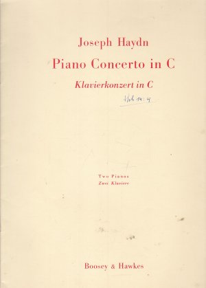 Piano Concerto in C - zwei Klaviere