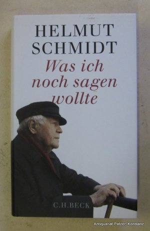 gebrauchtes Buch – Helmut Schmidt – Was ich noch sagen wollte